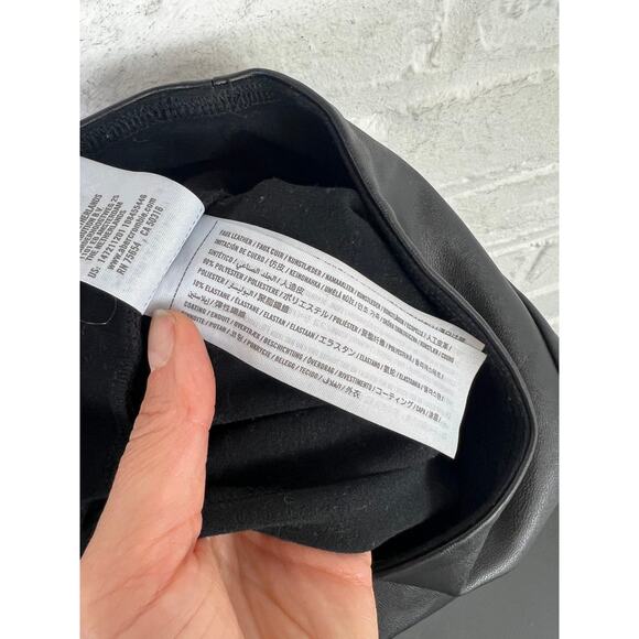 Abercrombie & Fitch Women's Faux Leather Legging Skinny High Waist Black Size XS - Picture 9 of 10